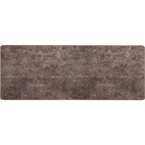 vidaXL  Rug Runner  MARSA Grey 100 x 250 cm Polyester and PVC (1/3)
