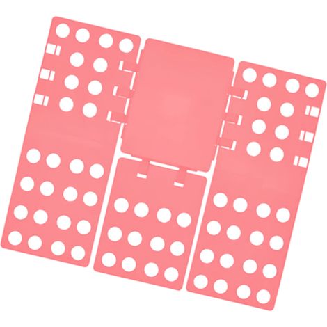 Preisgünstiges T-Shirt-Faltbrett, stabile Konstruktion, praktischer rosa Kleiderfalter (1/5)