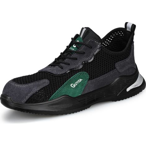 Chaussures à bout en acier pour hommes, chaussures de travail antidérapantes, chaussures de construction à coussin d\'air, chaussures industrielles, légères à bout en acier pour hommes-42