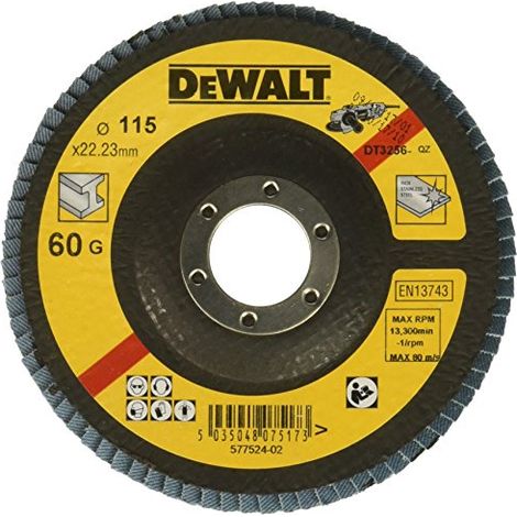 DT3256-QZ - Disco de láminas Ø115mm, grano 60 - Cóncavo (1/2)