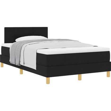 Maison Exclusive - Letto a molle con cuscino Nero 120 x 200 cm Tessuto