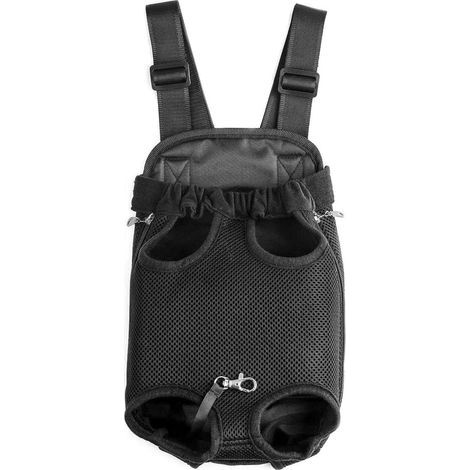 Haustiertragetasche – Verstellbarer Rucksack und Fronttragegurt für Hunde, Katzen und Welpen – Zum Spazierengehen, Wandern, Radfahren und Motorradfahren – 1 Stück (1/5)