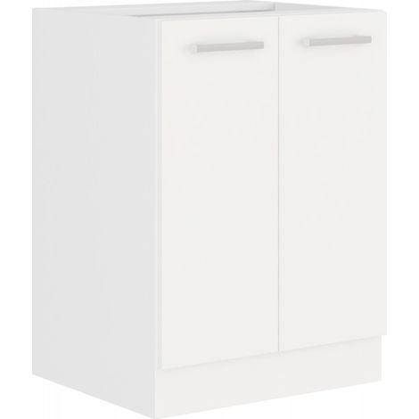 EKO White Unterschrank 60 Weiss matt Küchenzeile Küchenblock Küche Einbauküche (1/2)