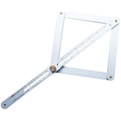 Ensemble De Règles Dangle Rapporteur Outil De Mesure Pour La Construction Alliage Daluminium Argenté (1/4)