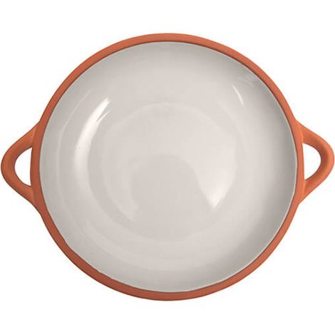 Dexam Sintra Large Glazed Terracotta Tapas Dish Stone (1/2)
