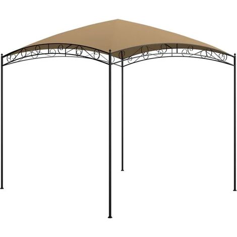 Belvedere 3x3x2,65 mètres, brun grisâtre, 180 g/m² (1/5)