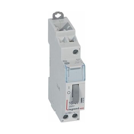 Télérupteur CX³ standard avec bornes à vis 1P 16A 250V contact 1F - tension commande 12V - 1 module - 412404 - LEGRAND