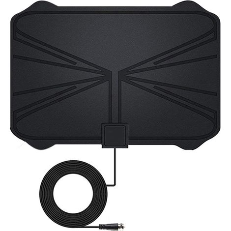 Antenne TV intérieure numérique 4K avec amplificateur de signal, portée de 1180 miles, Surf Antena HD TV. (1/5)