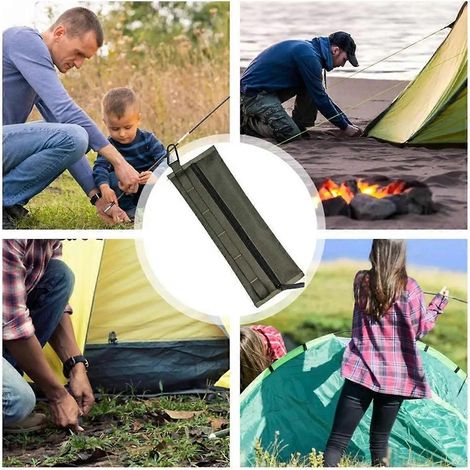 Aufbewahrungstasche für Campingzubehör, wasserdicht, braun