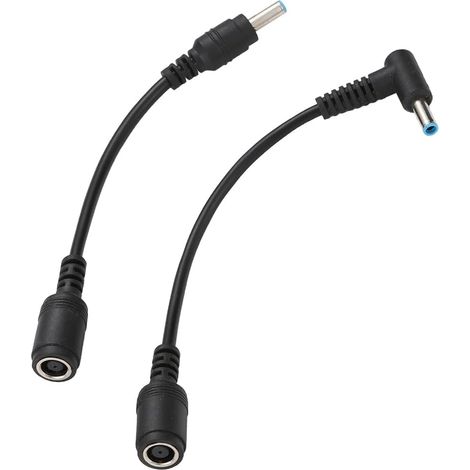 2 Pièces Câble d'alimentation pour Ordinateur Portable pour Prise 7,4x5,0 mm à 4,5x3,0 mm Câble Adaptateur/convertisseur (1/5)