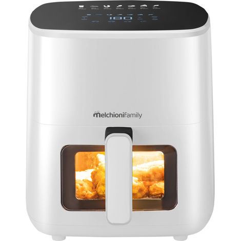 Melchioni MARIANNA PLUS 5L Einzelbild Eigenständig 1400 W Heißluftfritteuse Weiß