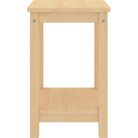 Maison Exclusive - Comodino Naturale 35x30x47 cm in Legno Massello di Pino
