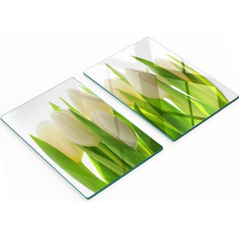 Tablas decorativas multifuncionales de cocina con diseño de tulipanes, 2x40x52 cm. (1/5)