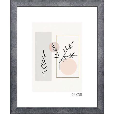 Cadre photo basique en MDF 30x40 cm béton 1 pc. (1/4)