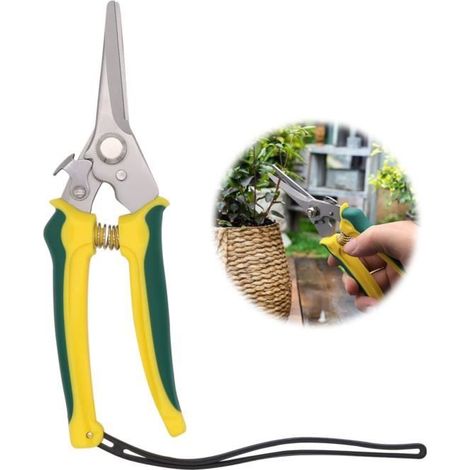 Gartenschere - Tragbar - Ergonomisch - Edelstahl - Mit Aufhängeband