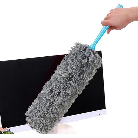 Plumeau pour le nettoyage de voiture, petit plumeau  Brosse anti  poussière multifonction Duster amovible  Doudounes lavables à la main avec design accrocheur pour voiture, fenêtres, meubles (1/5)