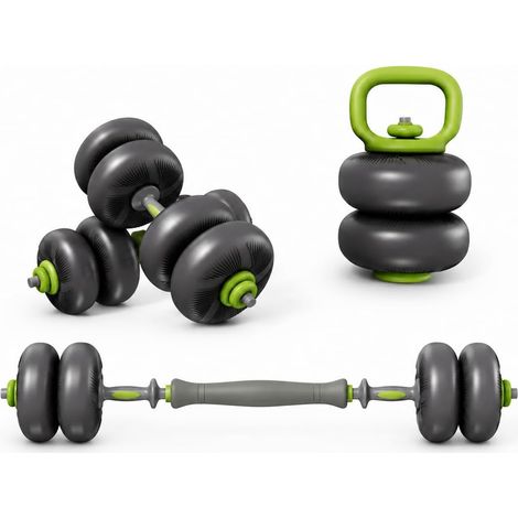 Hantelset 25 kg 2er Kurzhanteln verstellbar Dumbbell Set 4-in-1 Dumbbell Set, Langhantel, Kettlebell, Liegestützständer für Ganzkörpertraining, Krafttraining für Männer und Frauen (1/5)