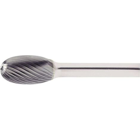 LUKAS HM-Frässtift Form E Tropfen Kopf ø 3 mm Länge 7 mm Zahnung 3