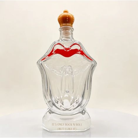 (B-330ml) Carafe à vin originale en forme de bouche, 330 ml, en verre borosilicate sans plomb, pour whisky et spiritueux. Idéale pour les bars et les fêtes. (1/5)