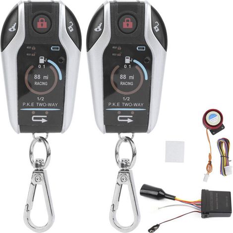 Zwei-Wege-Alarmsystem, universelle Fernbedienung mit Diebstahlsicherung für Motorräder, für mehr Sicherheit, 12 V