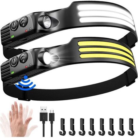 Stirnlampe – LED – Extrem leistungsstark – 3000 Lumen – USB-aufladbar – IPX5 wasserdicht (1/5)