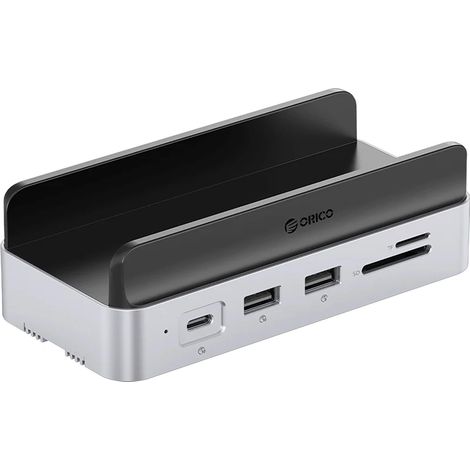 Orico MiniDock 10-in-1 Docking Station con alloggiamento per SSD - Argento (1/5)