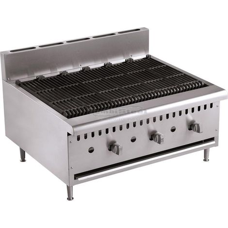 Grill Pierre de Lave Professionnel - Gaz - Combisteel