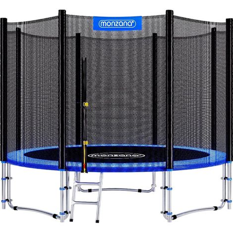 Trampoline d'extérieur de 1,80 m avec filet de sécurité et échelle (1/5)