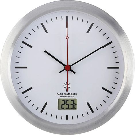 [GEBRAUCHT] B-Ware Renkforce Funk-Badezimmeruhr E1003R 17cm digital Silber weiß feuchtraumgeeignet (1/2)