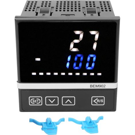 Régulateur de température BERM BEM902 K1220, affichage numérique LED type K, sortie relais SSR 180-240VAC, plage 0-400°C (1/5)