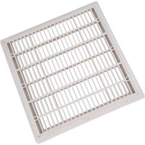 Bonde de Fond Carrée 9 Pouces pour Piscine Extérieure Blanc, Drain Bassins et Spas, Équipement D’égouttage Sol Solide en Plastique, Accessoire Patio Jardin - (1/5)