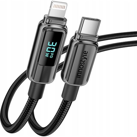 Cavo Innostyle con display USB-C Lightning per iPhone 12 13 14 30W 1M (1/5)