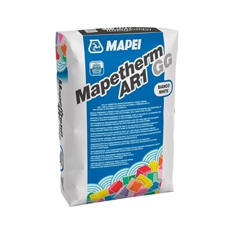 Collante rasante mapetherm ar1 gg pannelli termoisolanti colore bianco 25 kg