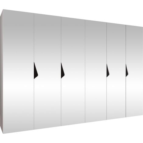 Armario Hartford 632, Blanco, 202x300x52cm, Puertas de armario: Con bisagras, Número de estantes: 0 (1/5)