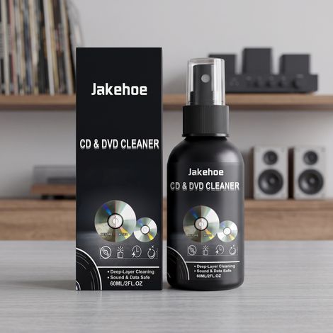 CD cleaner cleans stains, fingerprints, and dust from CDs and vinyl records, leaving them shiny and clean. -- 60ml (1/5)
