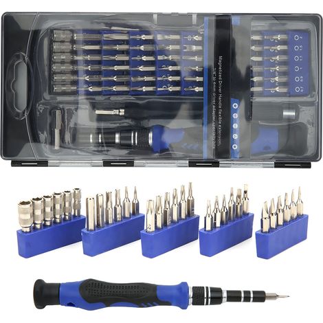56-in-1 Multifunktions-Schraubendreher-Set mit Schraubendreherbits für die Reparatur von Mobiltelefonen, Brillen und Handys (1/5)