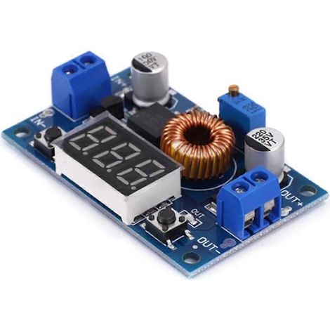 Module de puissance à réduction de tension réglable XL4015E avec affichage numérique du voltmètre 5 A haute tension (1/5)