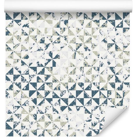 Carta da parati con motivo geometrico per soggiorno e camera da letto, 50x1000 cm (1/5)