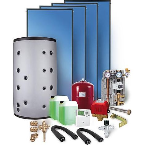 Kit solaire SX 2.51 montage sur toiture 15,04m2 sans reservoir solaire (1/5)
