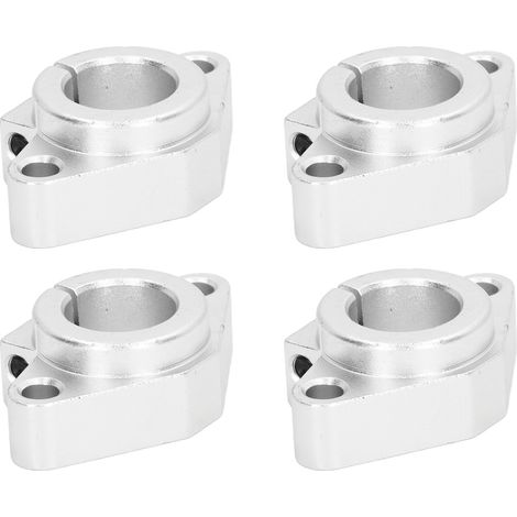 4 Supports de Rail Linéaire Aluminium SHF25 pour Arbre de Guidage, Kit de 4 Pièces, Fixation de Précision pour Équipement (1/5)