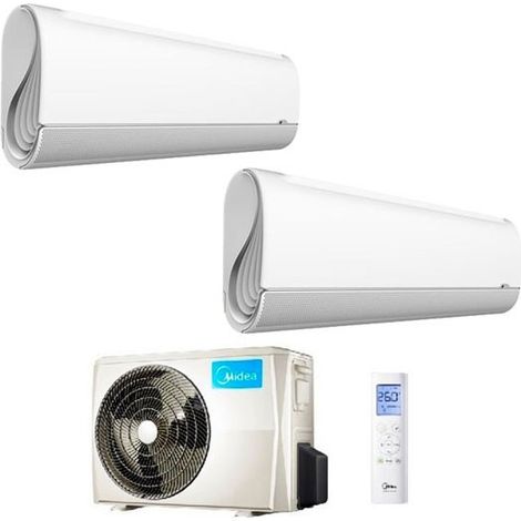 Climatizzatore Midea Dual Split BreezeleSS+ 9000+12000 M20E-18HFN8-Q R-32 9+12