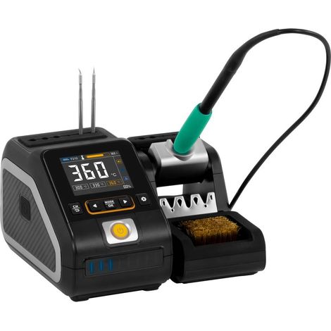 PCE Instruments PCE-SST 200 KIT stazione di saldatura digitale 200 W 100 - 450 °C incl. Punta di saldatura (1/5)
