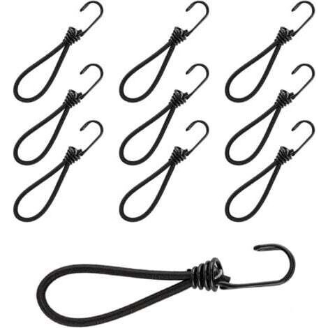 (10 Stück) 15 cm Spannhaken, multifunktionale Spannhaken, elastische Spannhaken für Campingzelte, Campingplanen, Anhängerplanen, Poolplanen