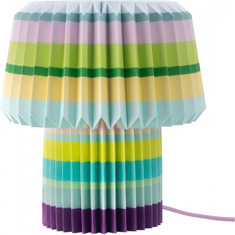 Lampe de table en papier Stripes H31cm Remember Multicolore (1/4)