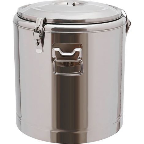Réchaud, Grande Capacité, Seau à Glace Isolé, Argent (1/2)