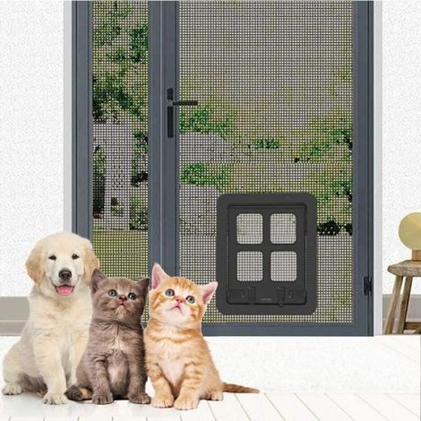 Porte moustiquaire pour chiens et chats - taille S (largeur 24 x épaisseur 1 x hauteur 29 cm) (1/5)