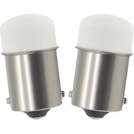 Lot de 2 ampoules LED P21/5W Ba15s 1156 PY21W Bay15d 1157 pour clignotants, 12 V, blanc 6000 K, ultra-lumineuses, pour feux de recul, de freinage et de stationnement de voiture. (1/5)