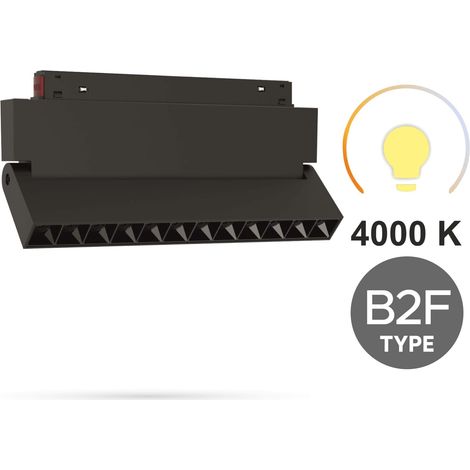 Faretto lineare a LED regolabile da 12W 4000K, tipo neutro B2F per binari magnetici SMART TRACK 48VDC (1/5)
