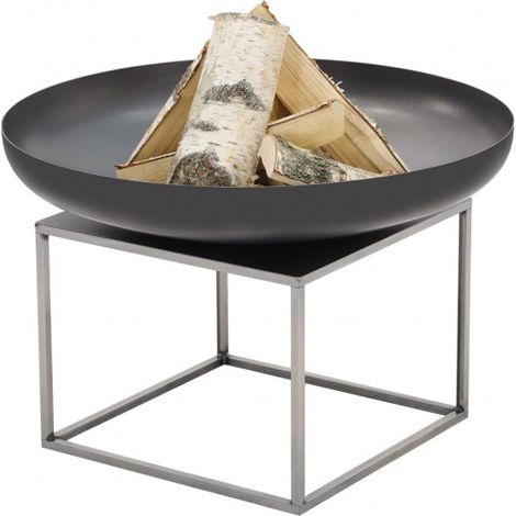Brasero de jardin SUE en acier-Acier naturel-60 --Ø 60 cm--Acier naturel (1/5)