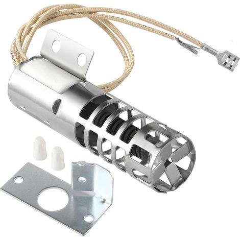 WB2X9154 Four allumeur compatible avec GE rond gaz gamme allumeur pièces de rechange WB13K10027 WB13K3 PS243425 AP2014008 GR403 (3-1/2 pouces long 120V 2.5-3.0 A)